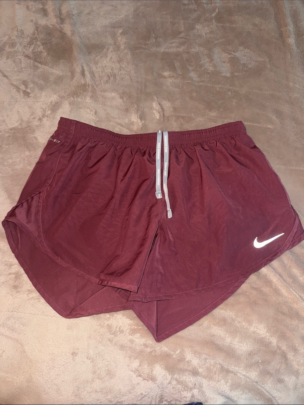 Nike Women's Maroon/pinkish Athletic Running Shorts